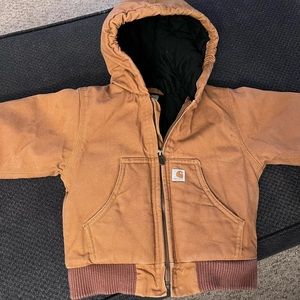 Boys Carhartt Quilted flannel lined jacket